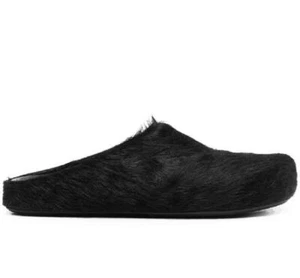 Roma Slipper Rosshaar Pantoletten Freizeit geschlossene Zehe Hausschuhe Herren Leder Schuhe flach - Bild 1 von 5
