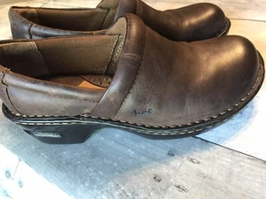 Born Concept B.O.C Women Shoes Size 7 M Brown Clogs Heel Genuine Leather Brown - Picture 1 of 9