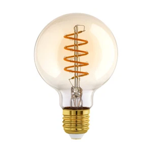 Eglo LED Spiral Filament G95 Globe 4W E27 Gold 245lm Extra warmweiß2000K Dimmer - Picture 1 of 4