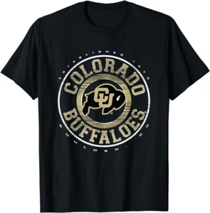 Colorado Buffaloes NCAA Showtime Logo Officially Licensed T-Shirt MENS LARGE BLK - Picture 1 of 6