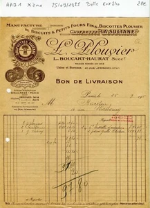 Paris X ème 40 Quai Jemmapes - Belle Entête d'une Biscuiterie du 25/09/1925 - Picture 1 of 1