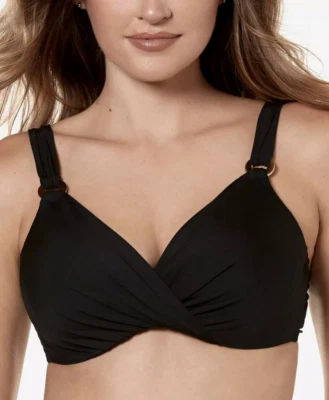 Nuevo sujetador de bikini Miraclesuit para mujer negro liso talla 36D Foto 1 de 4