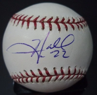 BÉISBOL ROMLB AUTOGRAFIADO FIRMADO POR TOBY HALL RAYS/DODGERS CON CERTIFICADO DE AUTENTICIDAD  Foto 1 de 2