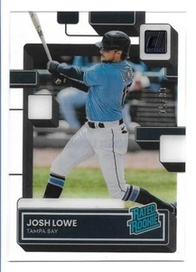 Josh Lowe 2022 Chronicles Clearly Donruss Blue RC #65 #06/50 Tampa Bay Rays - Imagen 1 de 2