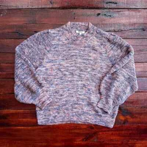 Madewell Space Dyed Eaton Pullover Puff Sleeve Crewneck Sweater NWT Large - Picture 1 of 11