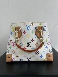 LOUIS VUITTON Monogram Multicolor Audra Hand Bag White - Picture 1 of 14