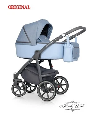 RIKO MARLA BABY PRAM 3in1 CARRYCOT + PUSHCHAIR + CAR SEAT !!! UK RETURN - Image 1 of 4
