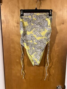 Forever 21 Women's Paisley Floral Print One Piece Bathing Suit Swimsuit - XL - Picture 1 of 8