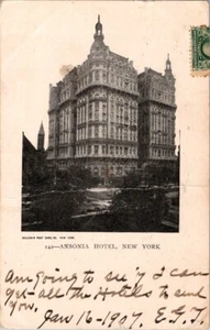 Postcard Ansonia Hotel New York posted 1907 undivided back - Picture 1 of 2