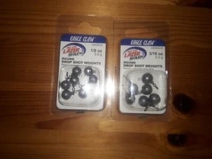 Eagle Claw Lazer 13 Stück Drop Shot Gewichte Set - (6) 3/16oz & (7) 1/8oz - NEU! - Bild 1 von 1