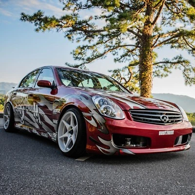 KBD Body Kit Hidori Look Urethane Front Bumper Fits Infiniti G35 4DR Sedan 03-04 - Image 1 of 4