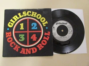 Girlschool 1 2 3 4 Rock & Roll 1983 UK Import Bronze Rec 1st Press 7" 45 rpm - Picture 1 of 4