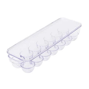 Mainstays Clear Egg Holder for Refrigerator (Holds 14 Eggs) - Picture 1 of 5