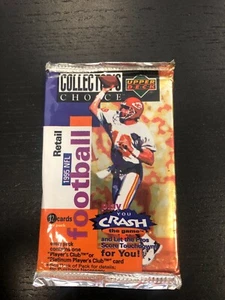  PACKET SEALED UPPER DECK COLLECTOR'S CHOICE NFL FOOTBALL CARDS 95 NEAR MINT - Picture 1 of 2