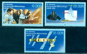1988 MIR space station, multichannel spectrometer,Jahn,Bykovsky,DDR,Mi. 3190,MNH - Picture 1 of 1