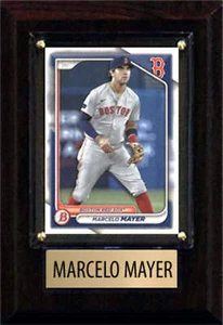 Marcelo Mayer 2025 2024 Bowman Topps Boston Red Sox 4x6 Plaque - Picture 1 of 4