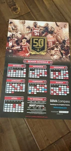 2016-17 ROCKETS 50TH ANNIVERSARY TERMIN POSTER OLAJUWON HARDEN MING RUDY T SGA - Bild 1 von 1