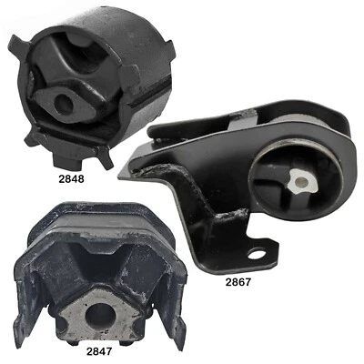 Комплект креплений двигателя и коробки передач 3 шт подходит для Dodge, Plymouth Neon 95-99 2,0 л - Изображение 1 из 4