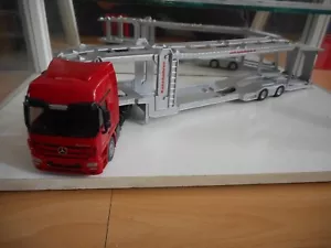 Siku Mercedes Actros 2048 Car Transporter "Kassbohrer" in Red/Grey - Bild 1 von 2