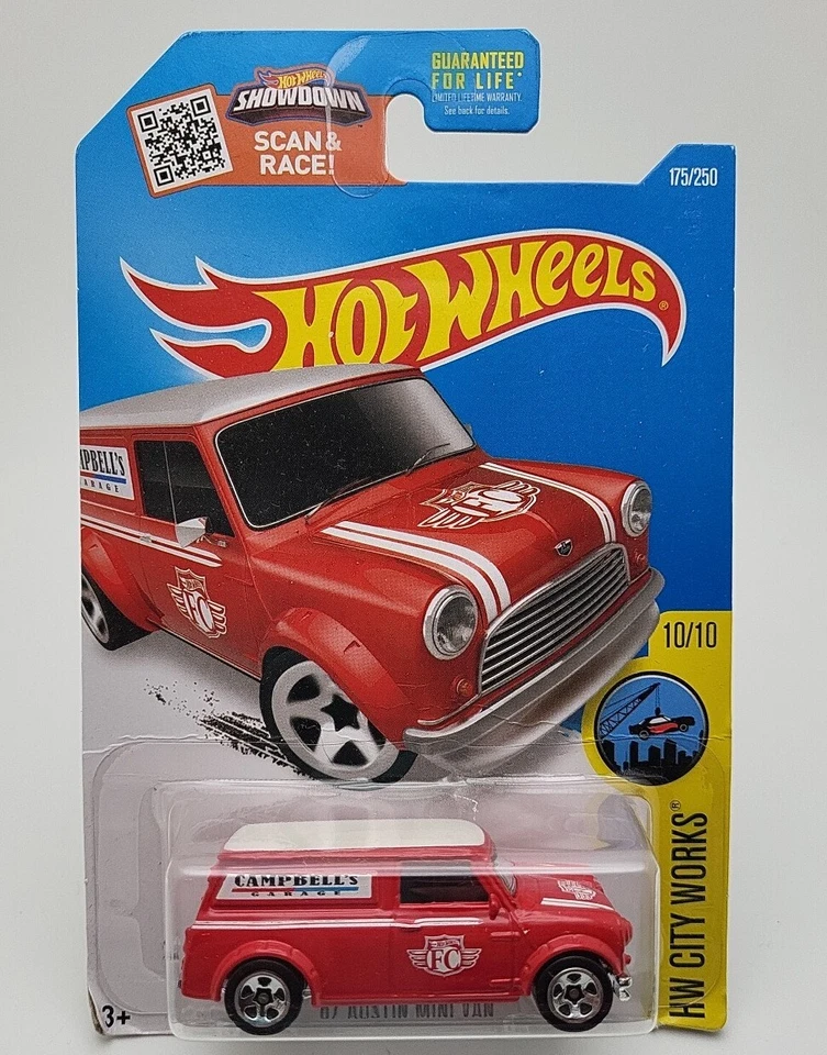 2016 Hot Wheels No175 HW City Works 10/10 '67 AUSTIN MINI VAN красный с хромом 5 Sp - Изображение 1 из 4