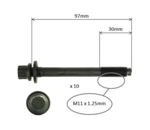 CYLINDER HEAD BOLT SET for MITSUBISHI MAGNA EXECUTIVE TF WAGON 1997-99 2.4L 4G64 - Picture 1 of 1