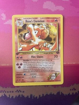 Pokemon Card Blaine's Charmeleon 1st Edition Uncommon Gym Challenge 31/132 NM - Image 1 of 2