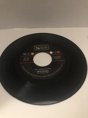 VINTAGE 45 Dave Fisher “Michael”/“Santiano” United Artists Record SHIPN24HR Foto 1 de 4