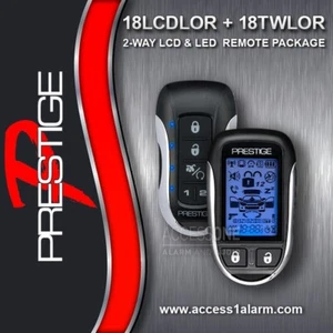 NEW Prestige 18LCDLOR 2-Way LCD and LED 18TWLOR Remote Control Package - Picture 1 of 3