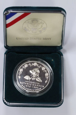 1997-P Botanic Gardens Proof Commemorative Silver Dollar $1 Cover