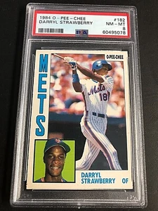 Darryl Strawberry 1984 O-Pee-Chee ROOKIE RC Card #182 Graded PSA 8 NM-MT Mets - Bild 1 von 2
