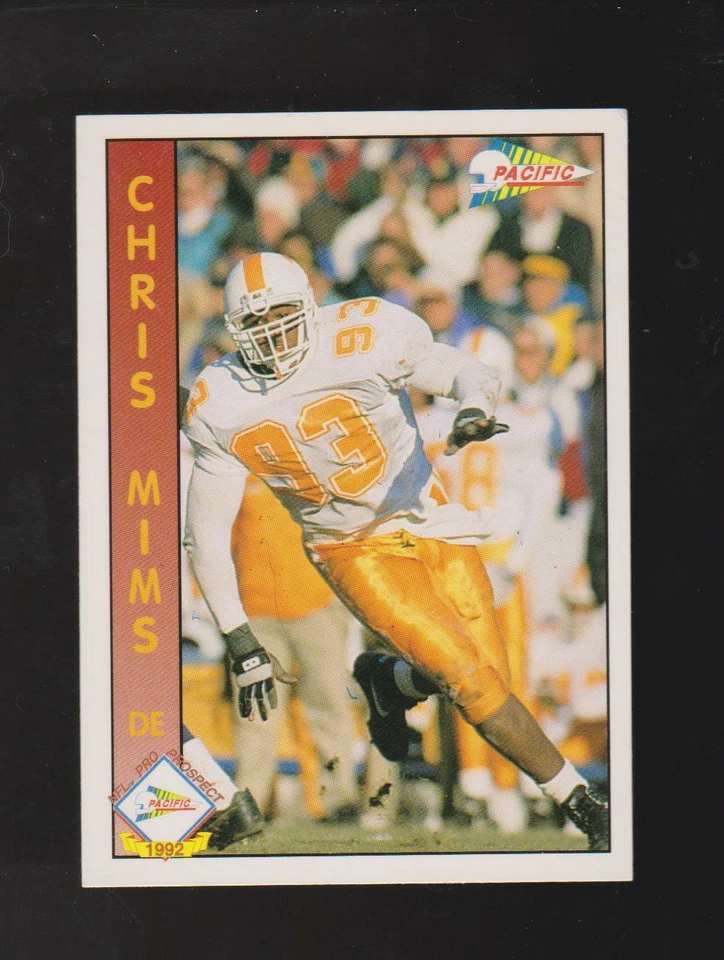 1992 Pacific #649 Chris Mims rookie card, Tennessee Volunteers star - Image 1 of 1