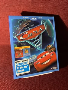 CARS 2 Blu-Ray + DVD Disney Pixar W/ Slipcover PICS - Picture 1 of 8