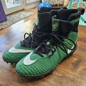 Nike Force Savage Elite 880140-310 Green Black Football Cleats Mens Size 10 - Picture 1 of 20