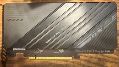 Tarjeta PCIe ASUS ROG HYPER M.2 - Gen5 PCIe Ready (2 x expansión M.2) Foto 1 de 2