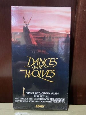 Dances with Wolves VHS 1990 New SEALED Very Rare With watermark Kevin Costner - Image 1 of 4