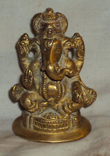 Traditional Indian Ritual Brass God Ganesh Elephant God Ganpati Vinayak 