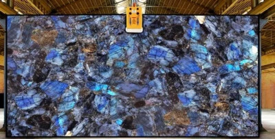 Custom Made Labradorite Stone Slab Table Geode Countertop Dining Table for Home - Image 1 of 4