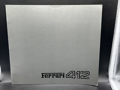 1985 FERRARI 412 OVERSIZED SALES BROCHURE PROSPEKT PORTFOLIO JULY 363/85 - Image 1 of 4