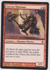 Magic MTG Tradingcard Conflux 2009 Canyon Minotaur 60/145