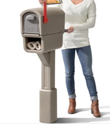 STEP2 MAILMASTER Express Plus Plastic Mailbox, Newspaper Slot Model 578700 - Image 1 of 4