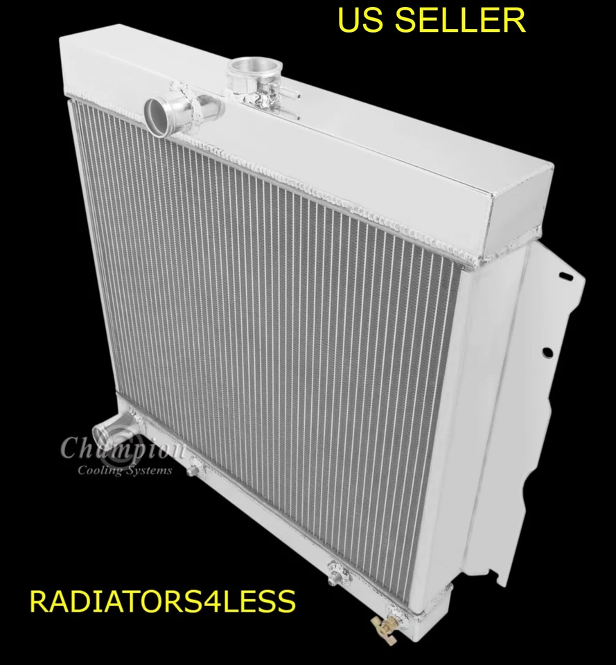 冠军 4 ROW 铝制收音机 1963 - 1969 年道奇拖把车 DART Fury 22 核心 — 第 1/2 张图片