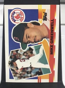 1990 Topps Big Baseball Card #61 Mike Greenwell Boston Red Sox - Picture 1 of 2