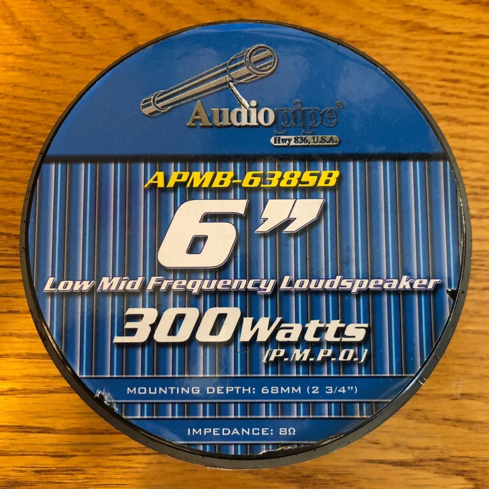 Audiopipe 6" 300 Watt Speakers and 1" Tweeters Set - Image 1 of 4