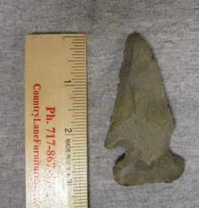 Authentic 3"  Pennsylvania Spear Point Relic Susquehanna River 3 Mile Island (aa - Picture 1 of 4