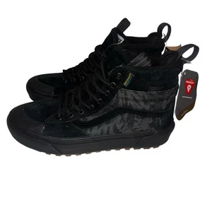 VANS Sneaker Boots Sk8-Hi MTE-2 Triple Black Weatherproof Man’s Size 7.5 - Picture 1 of 6