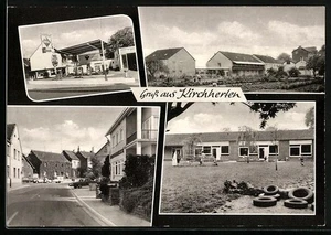 AK Kirchherten, Tankstelle, Wohnhäuser, Kindergarten, Straßenpartie  - Picture 1 of 2