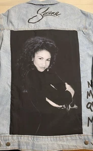Selena Quintanilla offizielle Selena Merchandise Songtitel Jeansjacke Größe 2XL - Bild 1 von 17