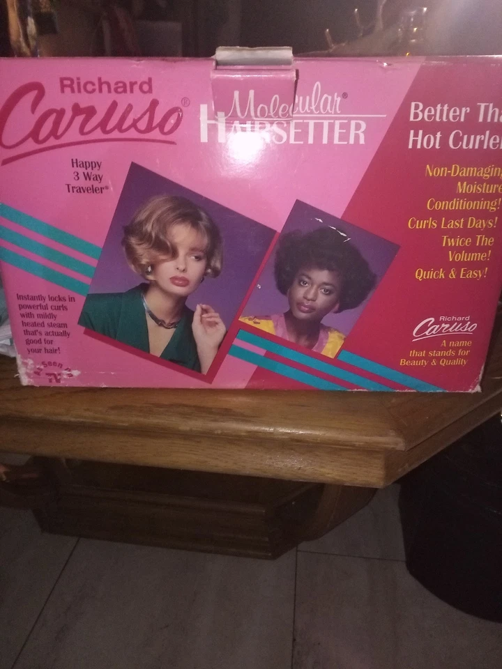 Vintage Richard Caruso Molecular Hairsetter Steam Roller Set OG Box New USA - Image 1 of 1