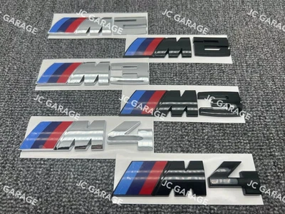 M PERFORMANCE COMPETITION OEM QUALITY SILVER BLACK REAR BADGE EMBLEM M2 M3 M4 - image 1 of 2