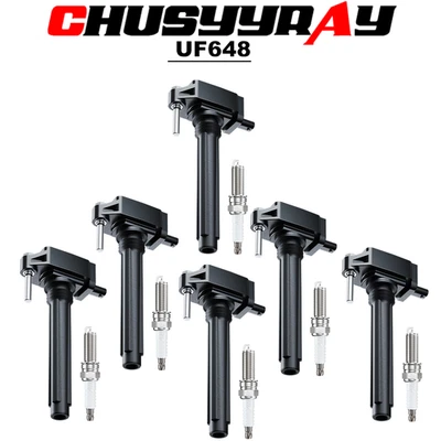 6X Bobina de encendido y 4X Bujía de iridio para Dodge Dart 2013-2016 2,0 L l4 UF648 Foto 1 de 4